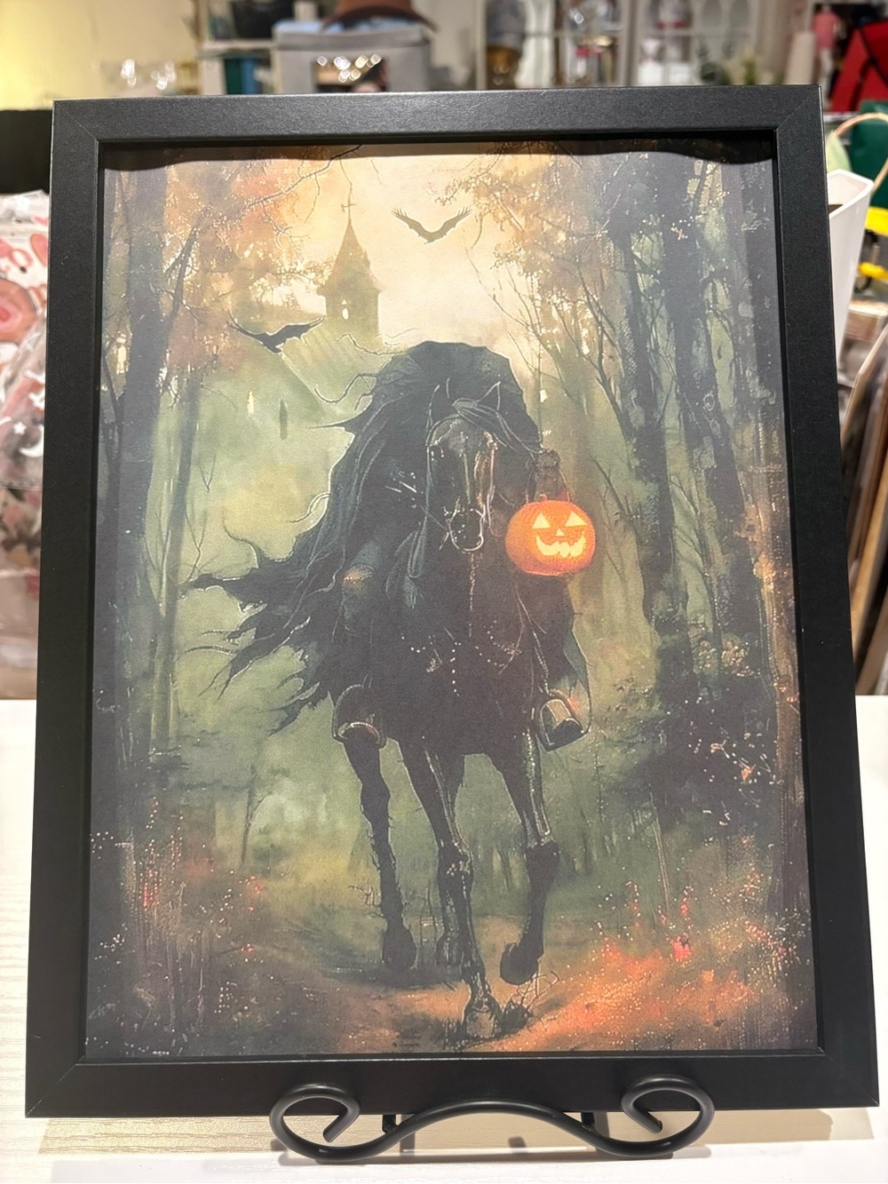 Headless Horseman Framed 8x10 Halloween Art Print